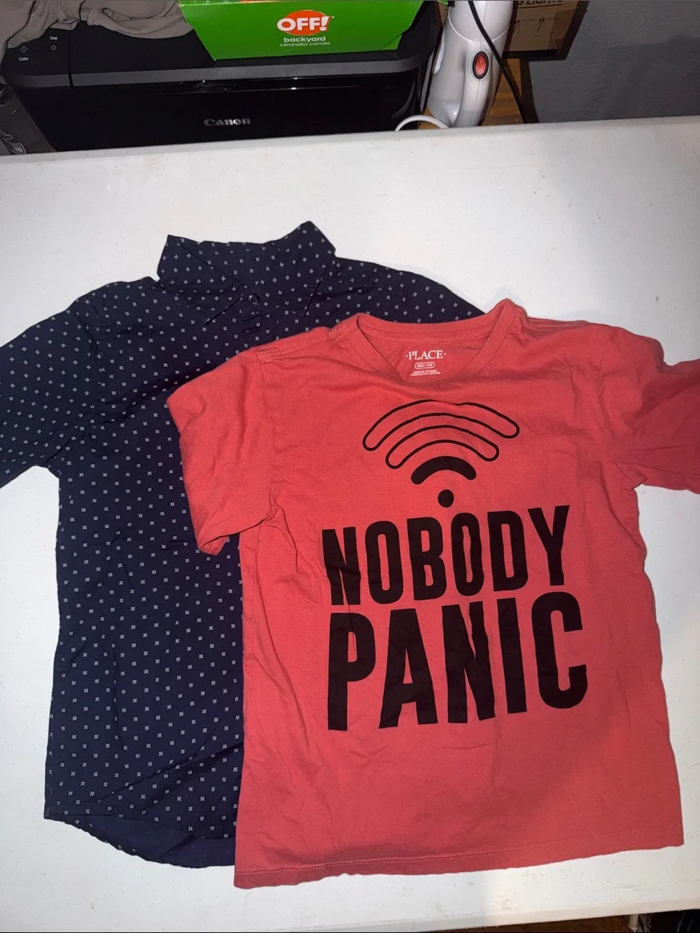 The Children's Place Coral Red Short-Sleeve Tee with Black Graphic